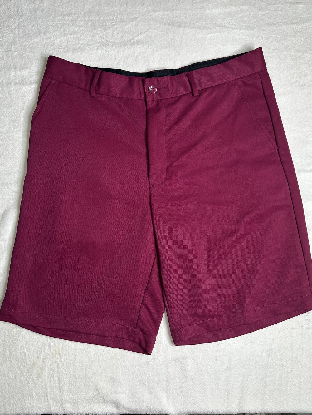 Men's Performance Chino Shorts in Deep Berry